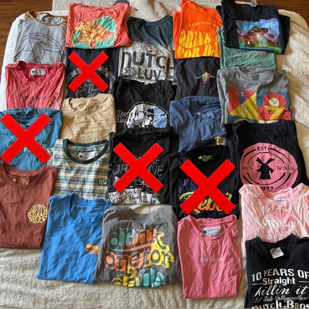 MASS DUTCH BROS MERCH SALE
$8 beanies 
$15 shirts 
$20 hoodies